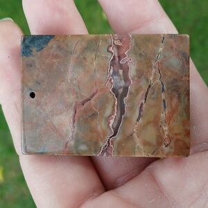 New Beautiful Natural Ocean Jasper Pendant.